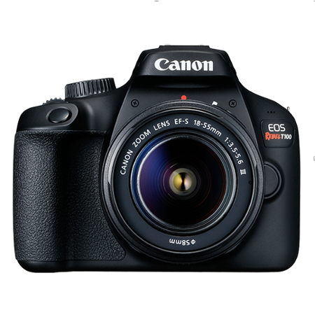 Canon EOS Rebel T100 Digital SLR Camera with 18-55mm Lens Kit | 18 Megapixel Sensor | Wi-Fi | DIGIC4+ and Live View Shooting