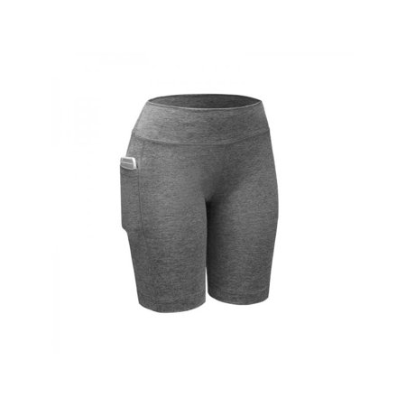 Lavaport Women Compression Shorts Running Yoga Sports Short Pants with Pocket