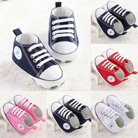 SUNSION Infant Toddler Baby Boys Girls Soft Sole Crib Shoes Sneaker Newborn 0-18 Months
