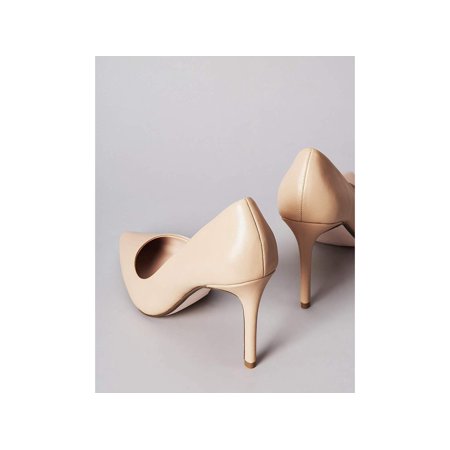 Amazon Brand - find. Women's High Heel Leather Pumps Beige), US, Beige, Size 6.5