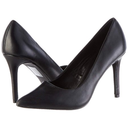 Amazon Brand - find. Women's High Heel Leather Pumps Black), US, Blue, Size 8.5