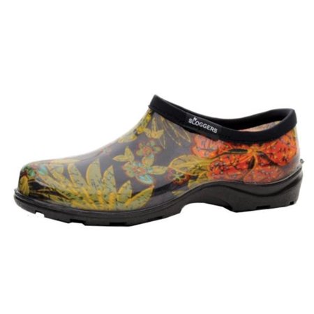 Sloggers 5102BK07 Womens Garden Shoe Midsummer Size 7 Black
