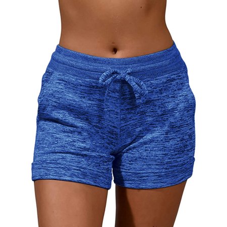 Summer Beach Shorts for Women Plus Size Oceanside Short Pants Oversize Drawstring Waist Pockets Shorts Trunk Workout Sport Yoga Shorts