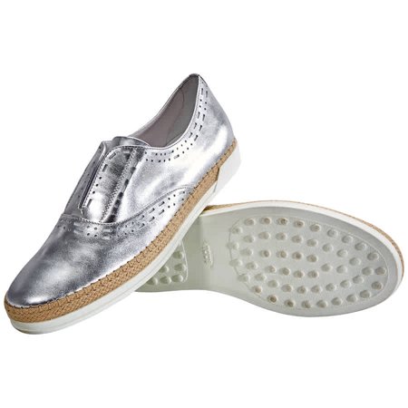 Tods Womens Shoes Silver ( US Size White, Brand Size 42 ( US Size 12 )