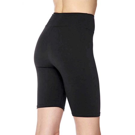 Women's 3 inch Wide Waistband Biker Leggings Bike Shorts