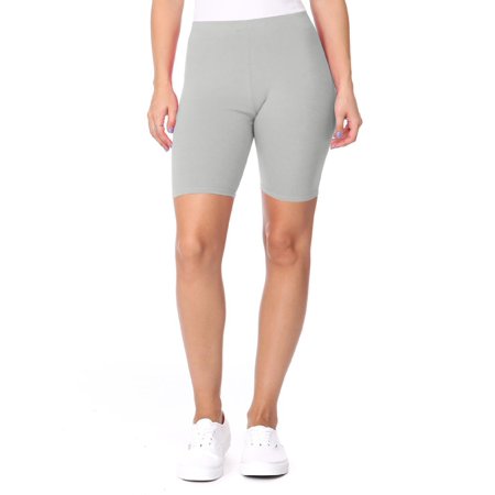 Women's Activewear Solid Workout Cycling Yoga Running High Waist Pants Biker Shorts Made in USA