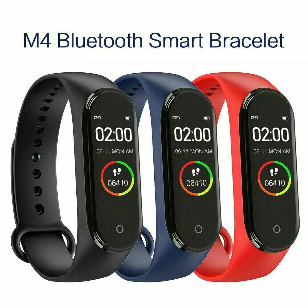 M4 Smart Watch Band Heart Rate Blood Pressure Monitor Tracker Fitness Wristband