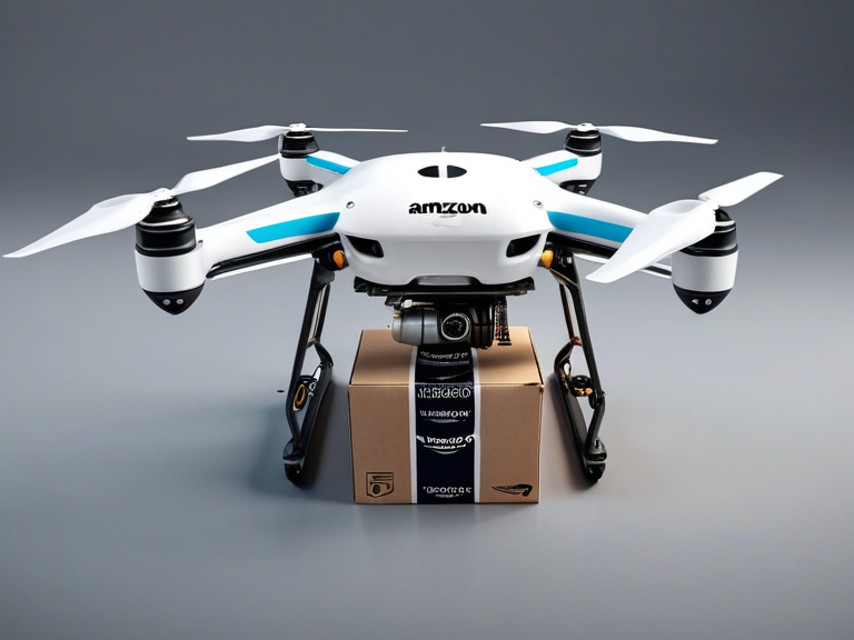 a drone on a box