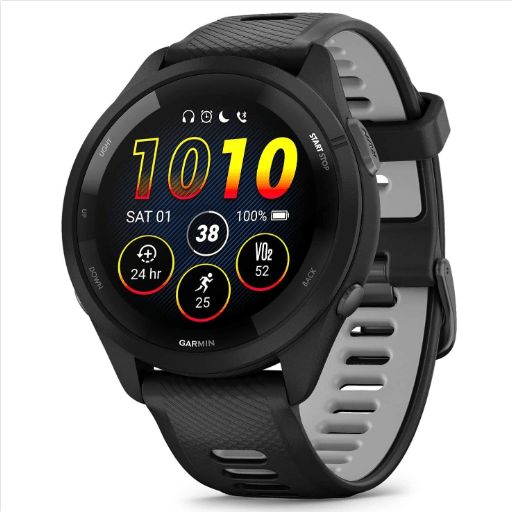 a black smart watch with a black band
