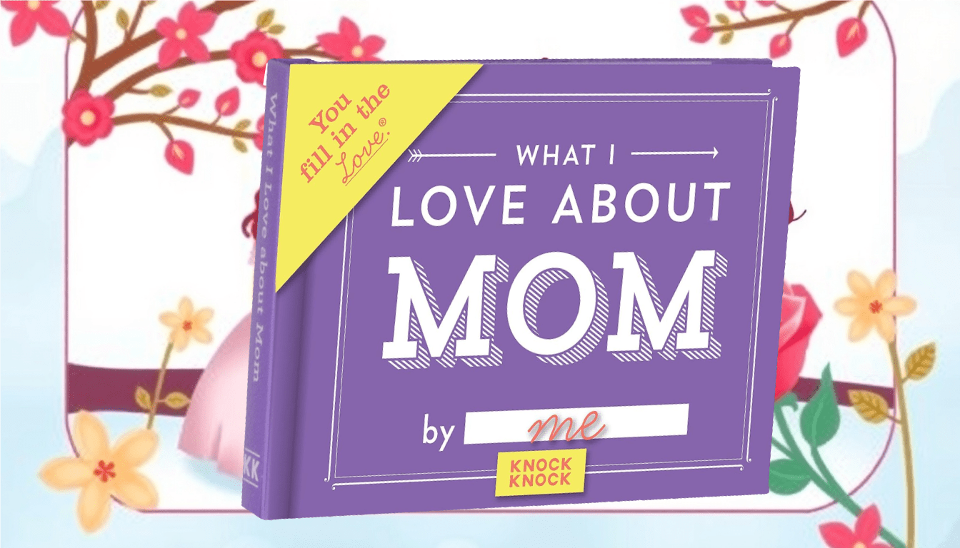 a purple book with white text